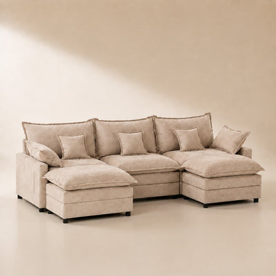 GOSUHI | 108\" U-Shaped Modular Cloud Sofa