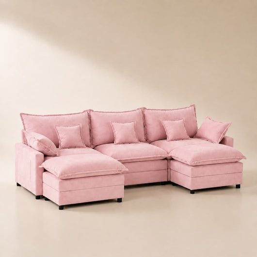 GOSUHI | 108\" U-Shaped Modular Cloud Sofa