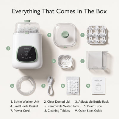 Momcozy KleanPal Pro Baby Bottle Washer, Sterilizer & Dryer
