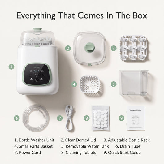 Momcozy KleanPal Pro Baby Bottle Washer, Sterilizer & Dryer