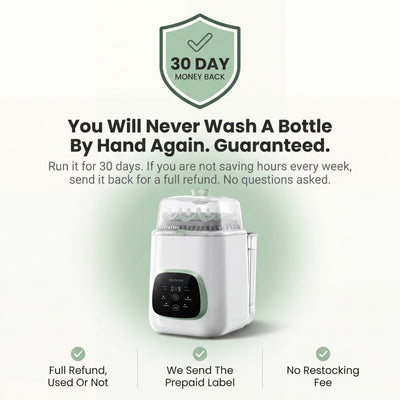 Momcozy KleanPal Pro Baby Bottle Washer, Sterilizer & Dryer
