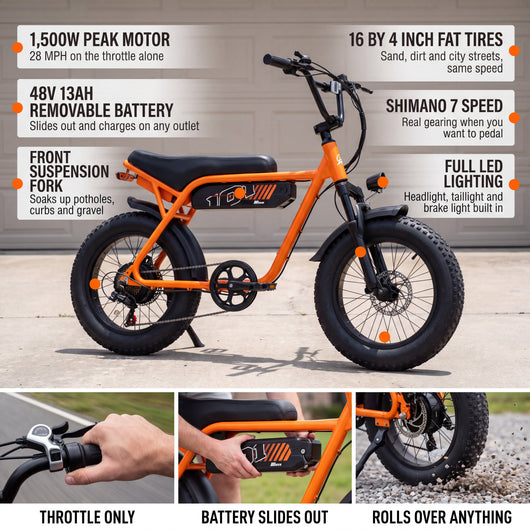 V101 1500W Peak Electric Bike