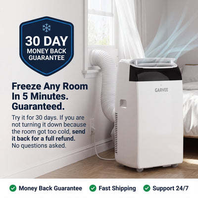 Garvee 14000 BTU Ultra-Quiet & Energy Efficient Portable Air Conditioner